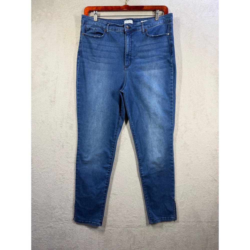 Sofia Jeans Rosa Curvy Ankle Women 20 Blue High Rise Stretch Denim Skinny Jeans